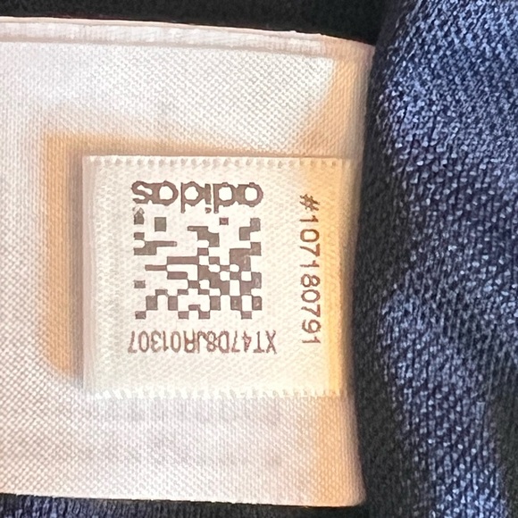 Adidas Climacool Dark Blue Golf Shirt sz Small Geometric Pattern Excellent Cond - Picture 11 of 12